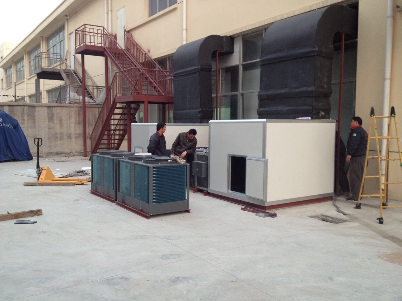 小型双进新风空调净化机组